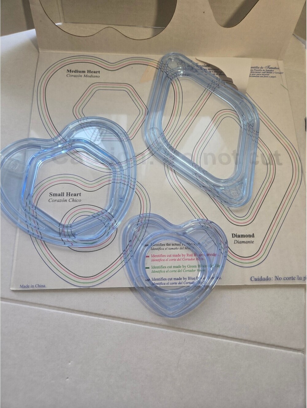 Creative Memories Custom Cutting System Gemstone Patterns (Heart & Diamond)